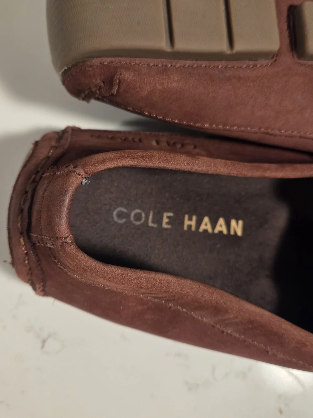 Cole Haan Wyatt Venetian Brown Nubuck Driving Loafers Men’s 9M